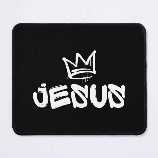 Item preview, Urban Jesus and Crown Graffiti Art - White on Black designed and sold by Driskyle.