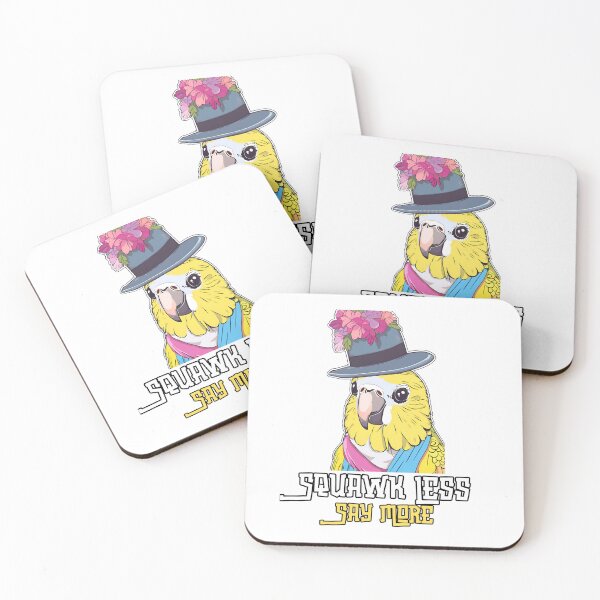 Item preview,  Squawk Less, Say More: Vibrant Parrot with Hat Print Design designed and sold by Nalanda2000.
