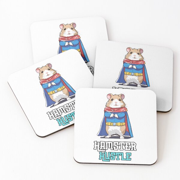 Item preview, Hamster Hustle: Chubby Hamster in Superhero Cape Print Design designed and sold by Nalanda2000.