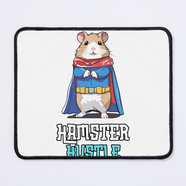 Item preview, Hamster Hustle: Chubby Hamster in Superhero Cape Print Design designed and sold by Nalanda2000.