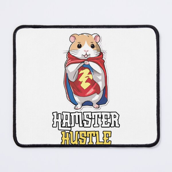 Item preview, Hamster Hustle: Chubby Hamster in Superhero Cape Print Design designed and sold by Nalanda2000.