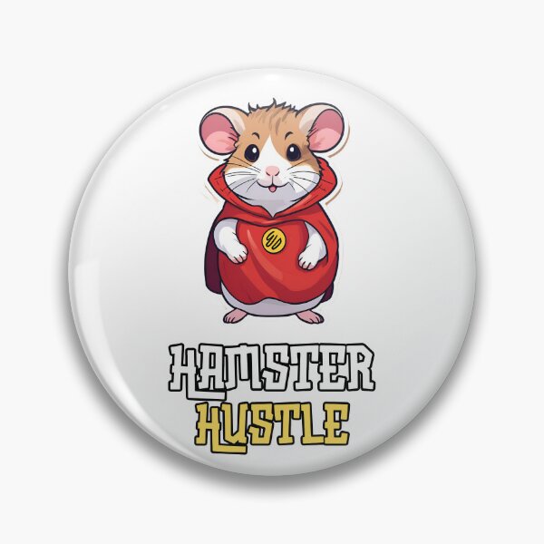 Item preview,  Hamster Hustle: Chubby Hamster in Superhero Cape Print Design designed and sold by Nalanda2000.