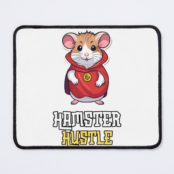 Item preview,  Hamster Hustle: Chubby Hamster in Superhero Cape Print Design designed and sold by Nalanda2000.