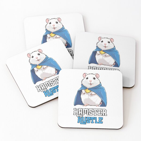 Item preview, Hamster Hustle: Chubby Hamster in Superhero Cape Print Design designed and sold by Nalanda2000.