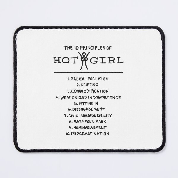 Item preview, The 10 Principles of Hot Girl designed and sold by stephinfection.