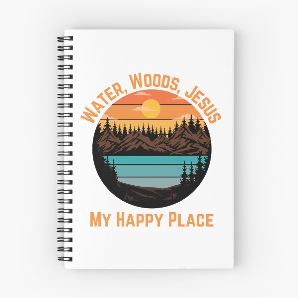 Item preview, Water, Woods, Jesus, My Happy Place, orange designed and sold by Redeemed365.