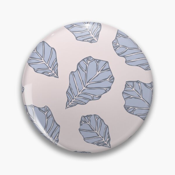 Item preview, Frosted Blue Gray Oak Leaves Pattern designed and sold by schorrnuff.