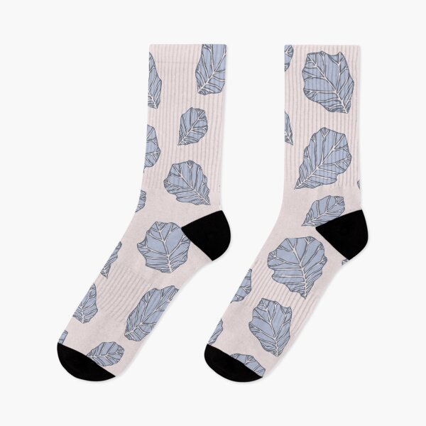 Item preview, Frosted Blue Gray Oak Leaves Pattern designed and sold by schorrnuff.