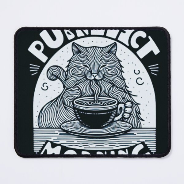 Item preview, Purrfect Morning Cat Coffee Lover Shirt for Cat Owners,Purrfect Morning Coffee Lover Cat Design designed and sold by majidi1.
