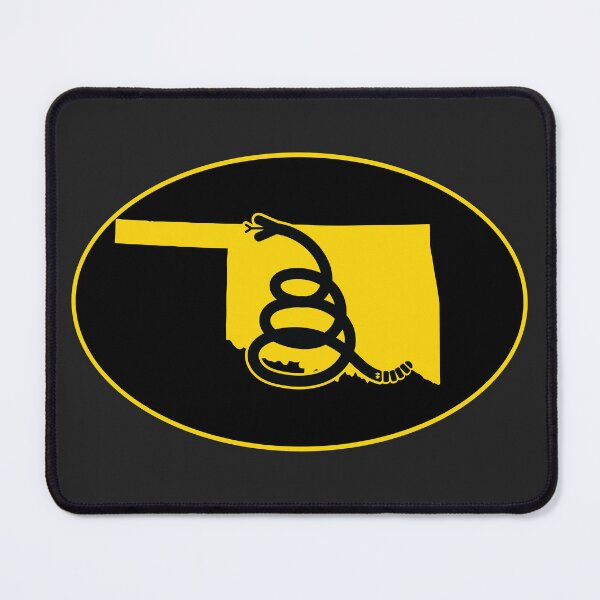 Item preview, OKLAHOMA - Freedom Is The Superpower - Modern Gadsden Snake Flag - Dont Tread On Me design designed and sold by pelagio.