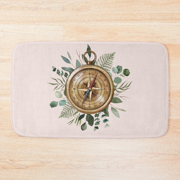 Item preview, Foliage Compass Watercolor designed and sold by Nature Hues.