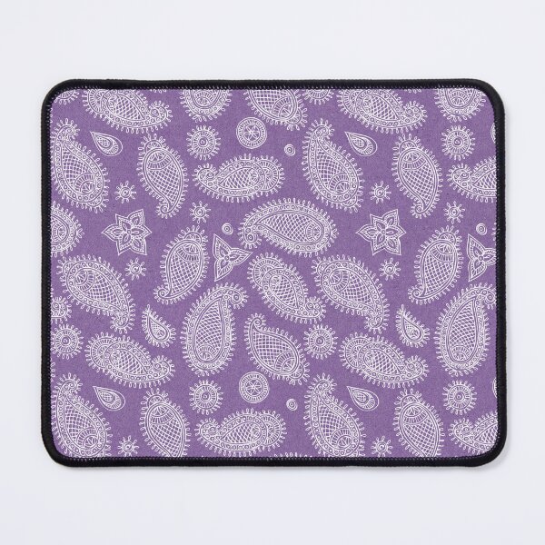 Item preview, White Paisley Pattern on Purple designed and sold by schorrnuff.