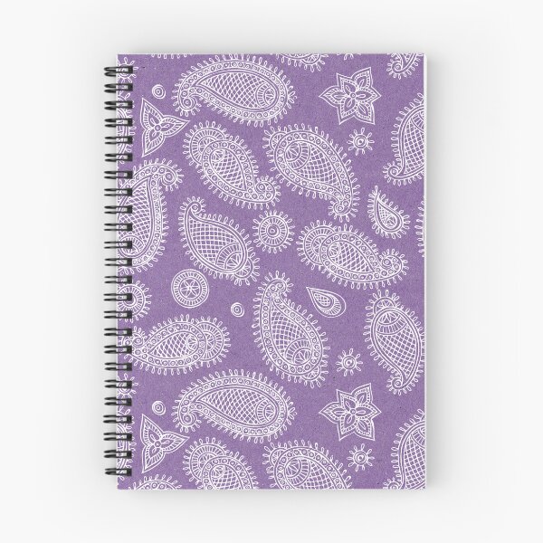 Item preview, White Paisley Pattern on Purple designed and sold by schorrnuff.