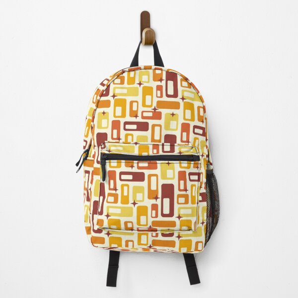 Item preview, Retro Atomic capsules starbursts brown yellow designed and sold by Dana Du.