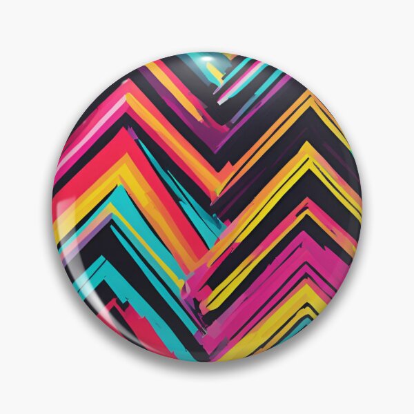 Aperçu de l'œuvre Motif rétro en zigzag créée et vendue par NicMacTees.