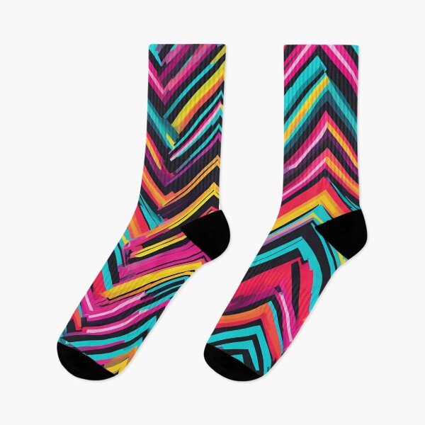 Item preview, Retro Zig-zag pattern designed and sold by NicMacTees.