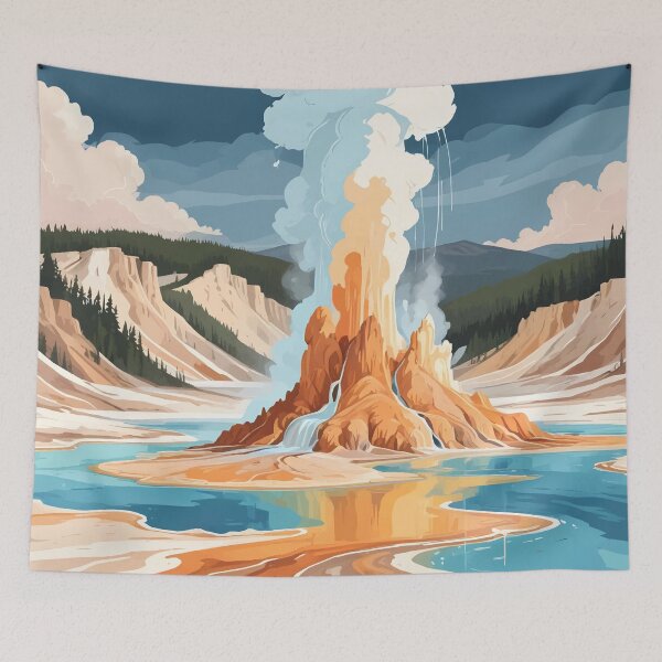 Aperçu de l'œuvre Geysers de Yellowstone créée et vendue par WildlifeInc.