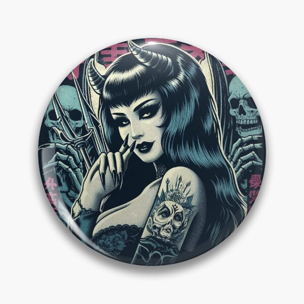 Item preview, Japanese Devilish Girl designed and sold by PulpVintage.