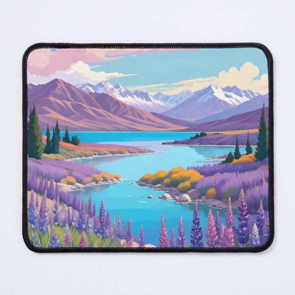 Item preview, Lake Tekapo and Lupins designed and sold by WildlifeInc.