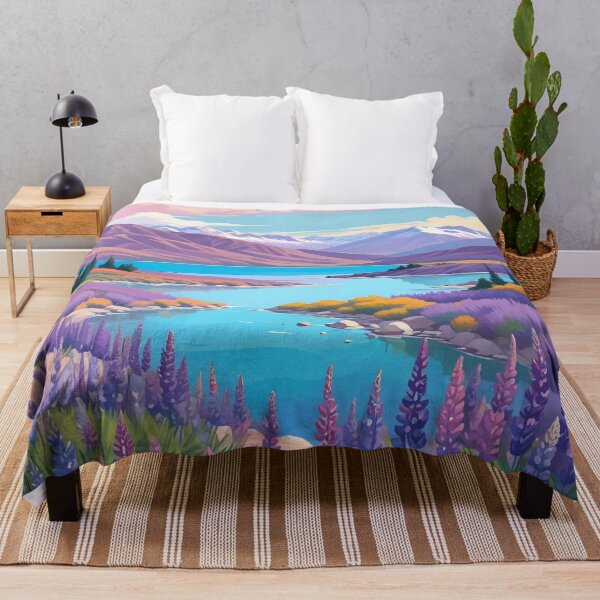 Item preview, Lake Tekapo and Lupins designed and sold by WildlifeInc.