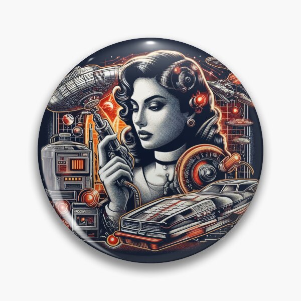 Item preview, 80s Futuristic Girl designed and sold by PulpVintage.