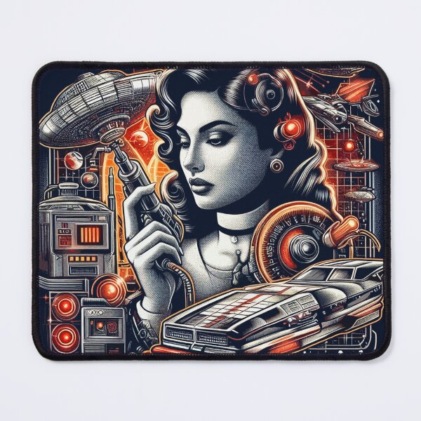 Item preview, 80s Futuristic Girl designed and sold by PulpVintage.