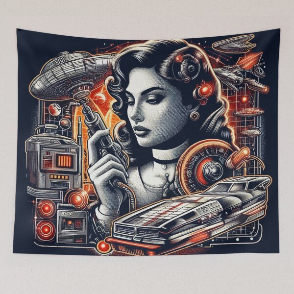 Item preview, 80s Futuristic Girl designed and sold by PulpVintage.