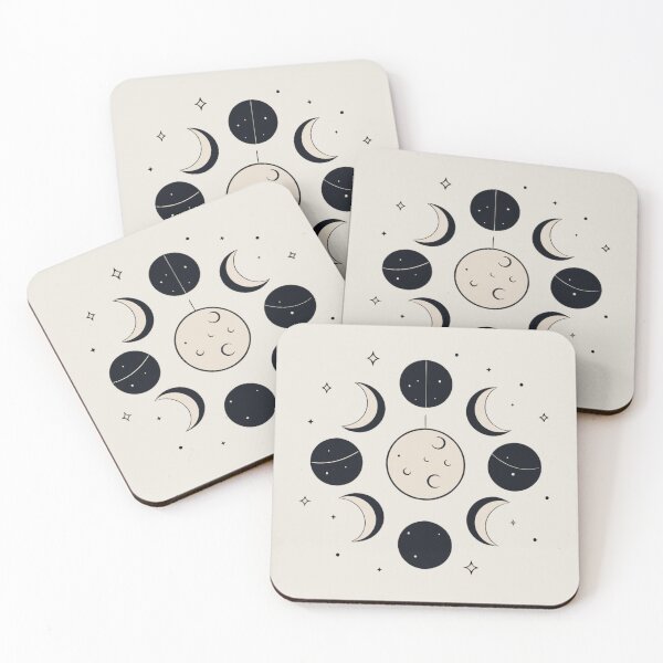 Item preview, minimalist witchy moon phases lineart designed and sold by rlav123.