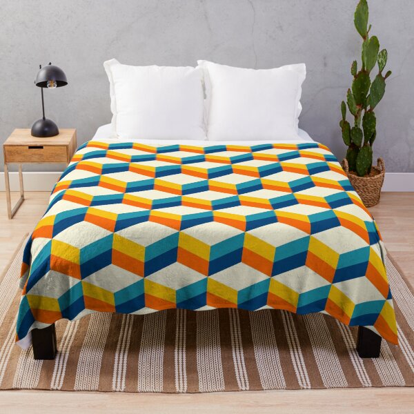Item preview, Retro colorful 3D cubes designed and sold by Dana Du.