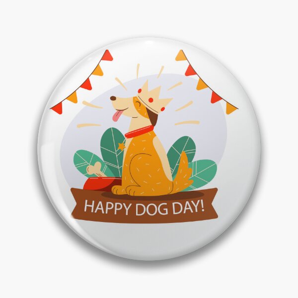 Item preview, Feliz celebración del Día del Perro: linda ilustración de dibujos animados de un perro designed and sold by elhamart.
