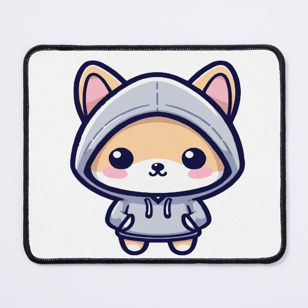 Item preview, Cute fox in kawaii chibi style wearing a sweater, hoodie or sweatshirt designed and sold by AdrianMDesigns.
