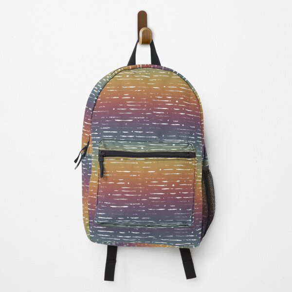 Item preview, Dot-Dash Distressed Pattern - Rainbow Sunset + Snow designed and sold by Irene Estelle.