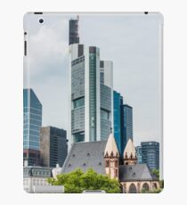 Old church and skyscrapers in Frankfurt iPad Case/Skin