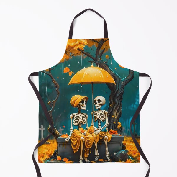 Item preview, Couple of skeletons in autumn Halloween designed and sold by Astralia.