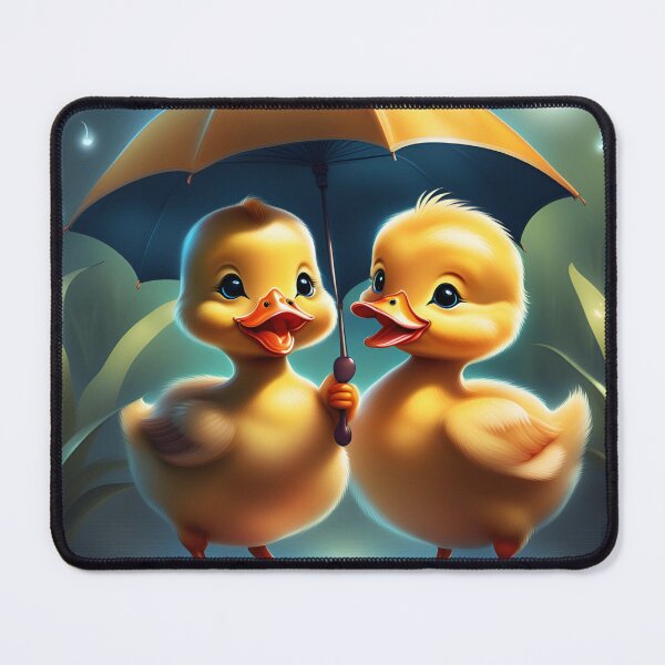 Item preview, Adorable Little Baby Ducklings with Umbrella in Rain designed and sold by Sticker-Tree.