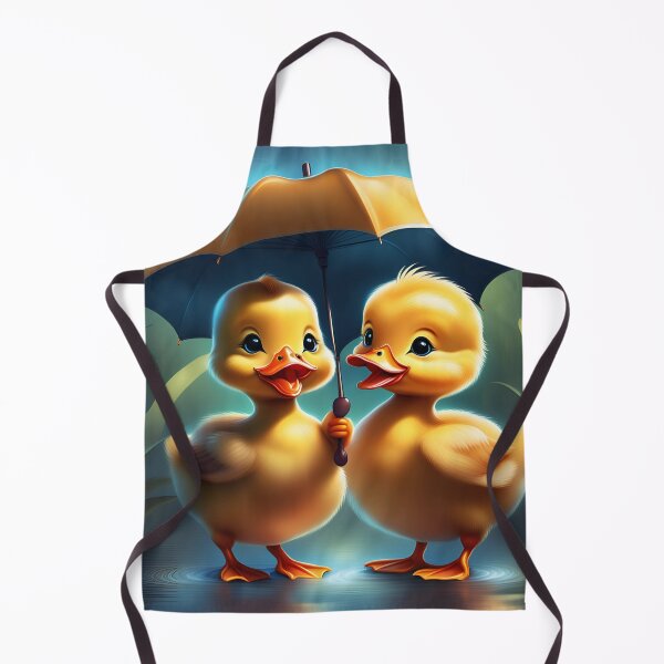 Item preview, Adorable Little Baby Ducklings with Umbrella in Rain designed and sold by Sticker-Tree.