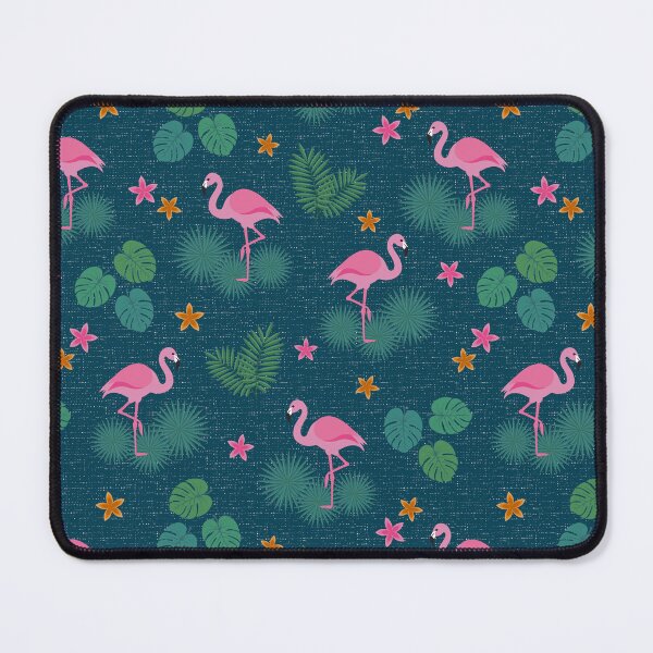 Item preview, Bohemian tropical Flamingos green pink designed and sold by Dana Du.