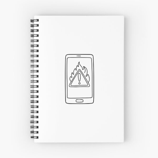 Item preview, Simple illustration of fire notification on smartphone designed and sold by rasagamastore.