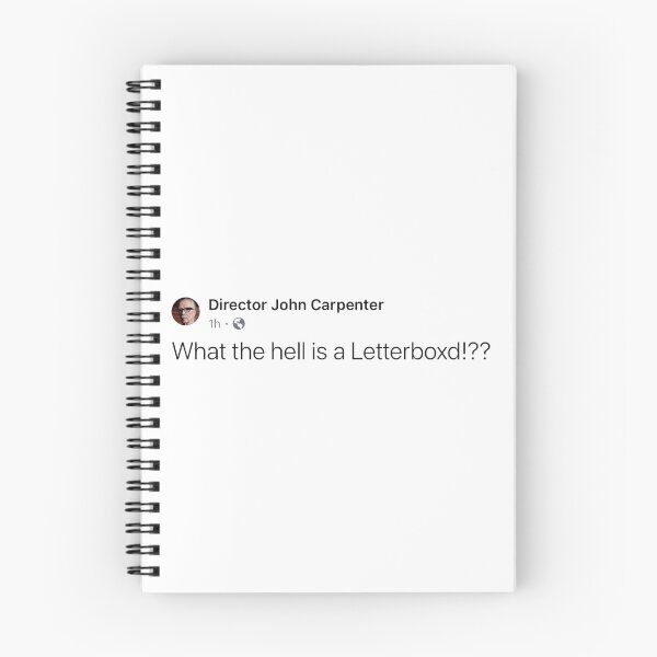 Item preview, Director John Carpenter / What the hell is a Letterboxd!?? designed and sold by Cuttintees.