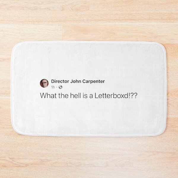 Item preview, Director John Carpenter / What the hell is a Letterboxd!?? designed and sold by Cuttintees.