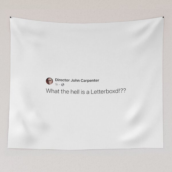Item preview, Director John Carpenter / What the hell is a Letterboxd!?? designed and sold by Cuttintees.