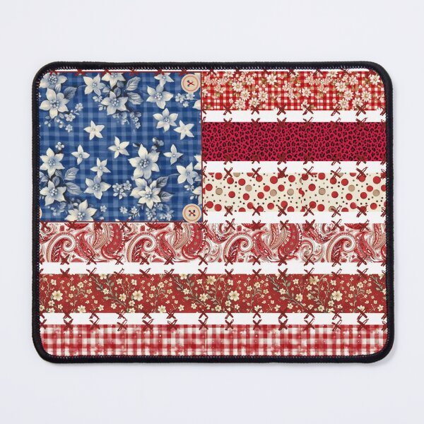Item preview, American Flag in an Applique Design. designed and sold by Porcia Faulkner.