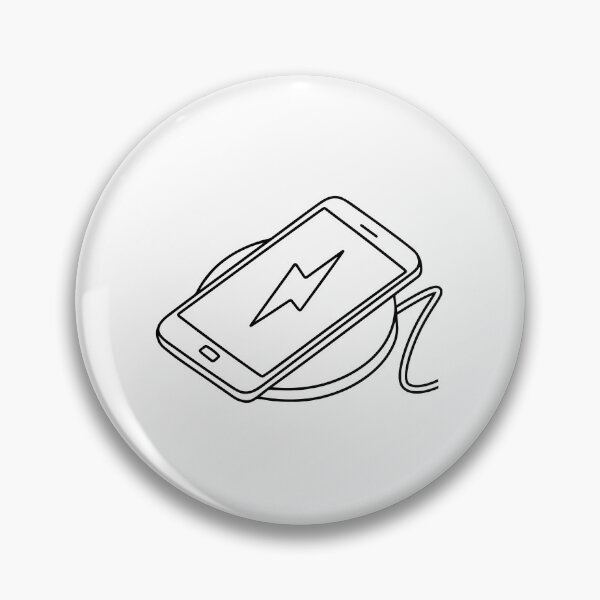 Item preview, smartphone charging on wireless charging pad designed and sold by rasagamastore.
