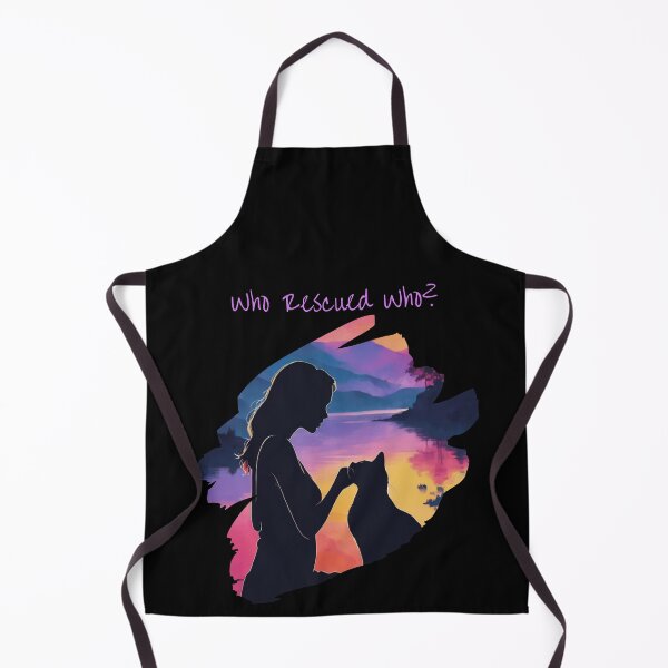 Item preview, Who Rescued Who? designed and sold by Crazy Before Cats.