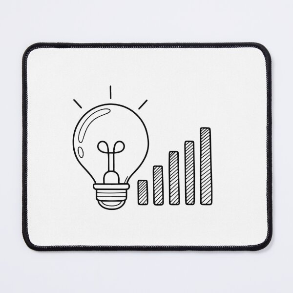Item preview, Simple illustration of lightbulb and bar indicator icon designed and sold by rasagamastore.