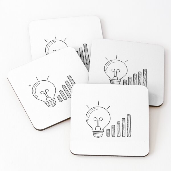 Item preview, Simple illustration of lightbulb and bar indicator icon designed and sold by rasagamastore.