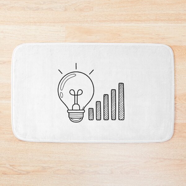 Item preview, Simple illustration of lightbulb and bar indicator icon designed and sold by rasagamastore.