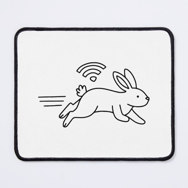 Item preview, Illustration of Wi-Fi icon with fast-running rabbit designed and sold by rasagamastore.
