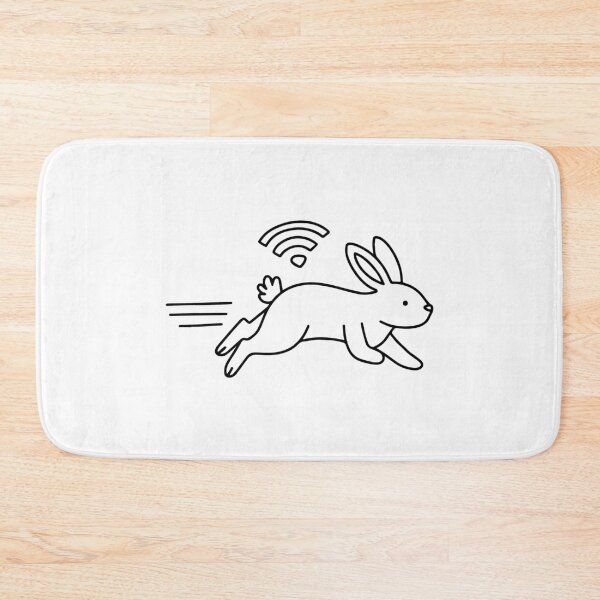 Item preview, Illustration of Wi-Fi icon with fast-running rabbit designed and sold by rasagamastore.