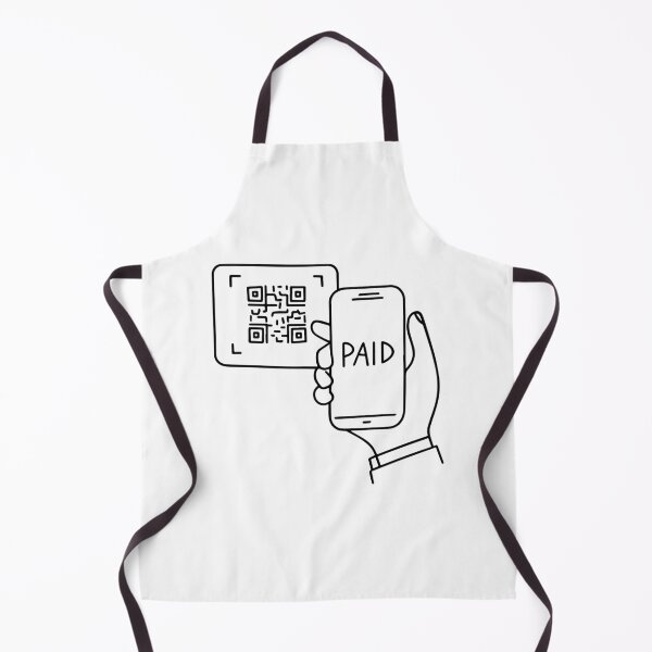 Item preview, hand scanning QR code with smartphone payment designed and sold by rasagamastore.
